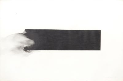 Takesada Matsutani_Work 纸上石墨和松节油，1978年完成，有签名和日期（右下），有框架，79.8×120.0cm