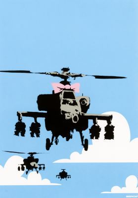 Banksy_Happy Choppers 彩色丝网版画，2003年，编号为645/750（来自未署名的600版，外加150个签名，还有33个A.P.），由伦敦&hellip;