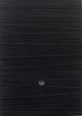 Hisashi Indo_Work 1989.12.14.B olio su tela montato su pannello, dipinto nel 198&hellip;