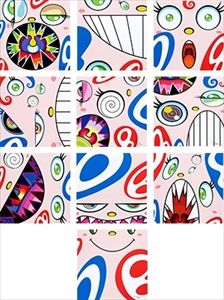 Takashi Murakami_We Are the Square Jocular Clan 1-10 一套十幅彩色胶印画，2018年，每幅都有墨水签名，编号&hellip;