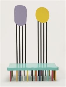 Sadamasa Motonaga_Chairs 
acrylique sur bois, 1984, signé, numéroté 2/5, H.125.5&hellip;