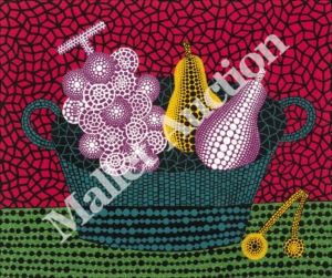 Yayoi Kusama_Panier de Fruits (II) serigrafia a colori, lamé, 2000, su BFK Rives&hellip;