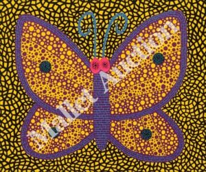 Yayoi Kusama_Papillon (I) sérigraphie en couleurs, lamé, 2000, sur BFK Rives, si&hellip;