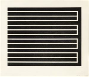 Donald Judd_Untitled 水粉画，1980年，在蚀刻纸上，铅笔签名，编号为P.P.2/6（版数为150），由纽约Styria工作室印刷，有他们的&hellip;