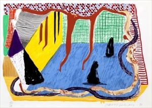 David Hockney_Ink in the Room, from 'Some New Prints' lithograph and screenprint&hellip;
