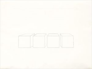 Donald Judd_Untitled acquaforte, 1974, firmata e datata a matita, numerata 32/35&hellip;