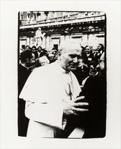Andy Warhol_His Holiness Pope John Paul II, St. Peter's Square, Rome 
明胶银版画，1980&hellip;