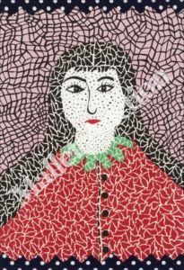 Yayoi Kusama_Self-portrait lithograph in colours with collage, 1982, on Arches, &hellip;