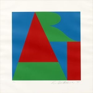 Robert Indiana_The Bowery Art, from 'On The Bowery' sérigraphie en couleurs, 197&hellip;