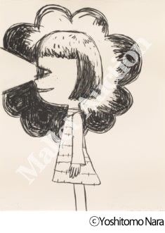 Yoshitomo Nara_Flashlight Girl 水印和照相凹版画，2002-04年，织布，铅笔签名和日期，编号23/26，由东京KIDO出版社印刷&hellip;