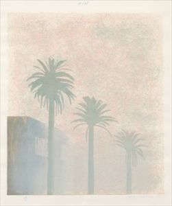 David Hockney_Mist, from 'Weather Series' lithograph in colours, 1973, on Arjoma&hellip;