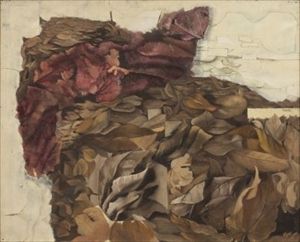 Yuki Katsura_Fallen Leaves Composition 
huile sur toile, peinte en 1938, signée &hellip;