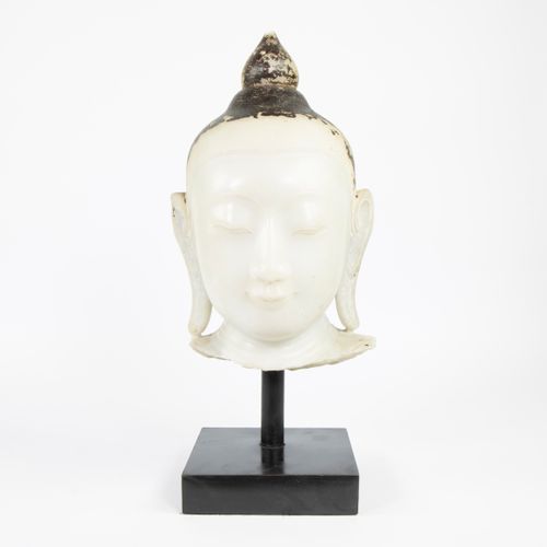 18th century marble/alabaster Buddha head of the Shan dynasty 18th century marbl&hellip;