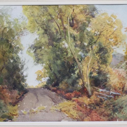 Null ATTRIBUÉ À HENRY JOHN SYLVESTER STANNARD (1870-1951), Scène de forêt, aquar&hellip;