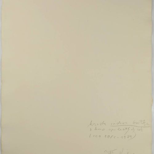 Vaclav Bostik (1913-2005) 蓝页

1988 - 1989

手工纸上的粉笔画，590x420毫米，在纸的中间用铅笔签名 "Boštík&hellip;