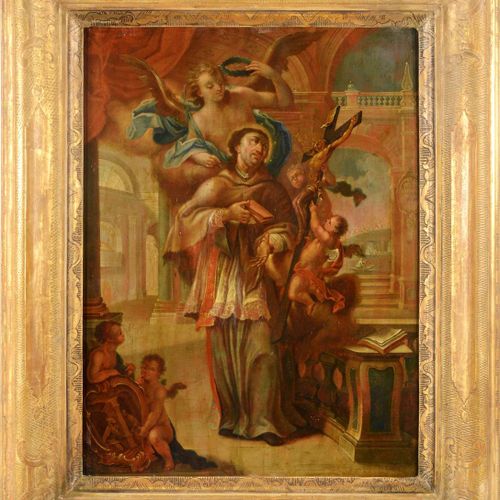 Anonymus SAINT JOHN OF NEPOMUK

Austria, 1730`s

Oil on wood, 45x34 cm. Framed.