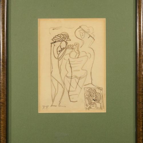 Jan Trampota (1889-1942) 常设数字

纸上水墨画。125x175毫米，左下方有 "J. T. "字样。

镶嵌，装框，玻璃化。

出处：&hellip;