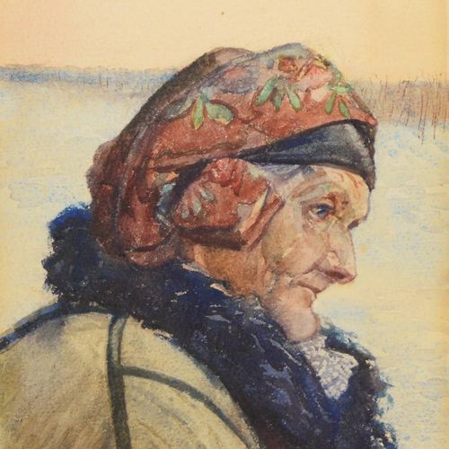Antos Frolka (1877-1935) 老妇人

1916

纸上水彩画，369x260毫米，左下方有签名和日期 "A. Frolka"。1916."&hellip;