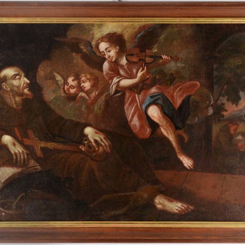 Anonymus HL. FRANCISCUS SERAFINUS

Siglo XVIII.

Óleo sobre lienzo, 90,5x145 cm.&hellip;