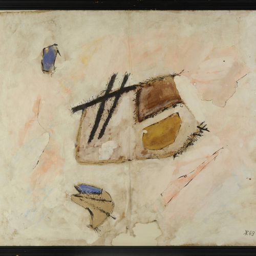 Jan Koblasa (1932) 无标题

1963

手工纸上的水彩画，620x690毫米，右下角有日期 "63"。

有框架，有玻璃。