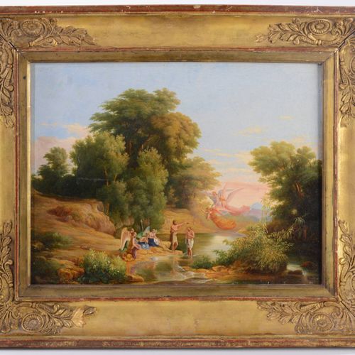 Karl Marko (1791-1860) 景观与St.施洗者约翰

布面油画，24x30厘米，左下角署名 "C. Marko"，画框背面画有："Marko"&hellip;