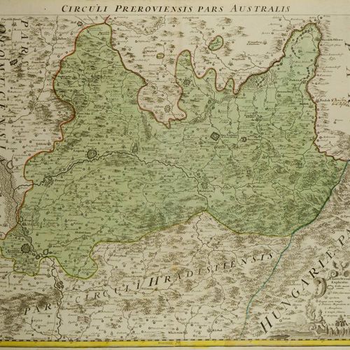 Johann Christoph Müller (1673-1721) DEUX CARTES DE L'ARRONDISSEMENT DE PRERAU

a&hellip;