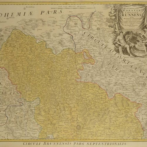Johann Christoph Müller (1673-1721) CARTE DE LA RÉGION DE BRNO

Carte de la régi&hellip;