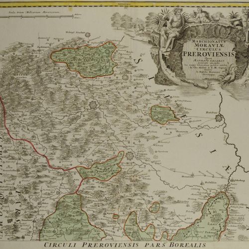 Johann Christoph Müller (1673-1721) DEUX CARTES DE L'ARRONDISSEMENT DE PRERAU

a&hellip;
