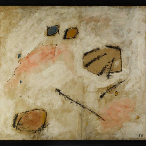 Jan Koblasa (1932) 无标题

1963

手工纸上的水彩画，610x700毫米，右下角有日期 "63"。

有框架，有玻璃。