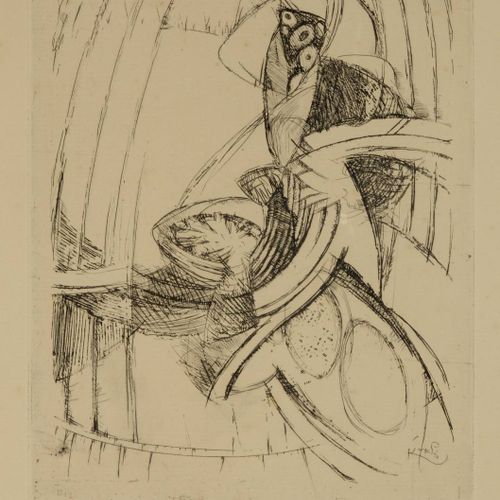 Frantisek Kupka (1871-1957) TONNEAUX D'HORLOGE

1912

Pointe sèche sur papier à &hellip;