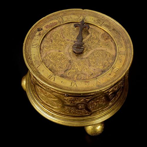 BAROCKE HORIZONTAL-TISCHUHR Alemania,

Siglo XVII.

Reloj de sobremesa horizonta&hellip;