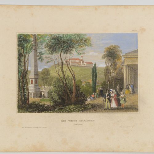 ANSICHT VON SPIELBERG VOM FRANZENSBERG 1840年左右

纸上彩色铜版画，100x150毫米（180x260毫米），在图像&hellip;