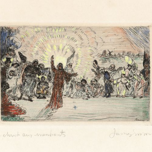 James Ensor,1860 - 1949 Le christ aux mendiants (1895)

Eau-forte rehaussée à l'&hellip;