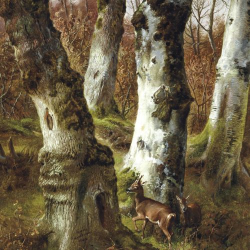 Eugène Verboeckhoven,1798 - 1881 Biches dans le bois (1846)

Huile sur toile

Si&hellip;