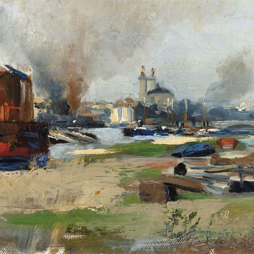 Henri Evenepoel,1872 - 1899 Le bassin de radoub, près de la Seine (ca. 1894)

Hu&hellip;