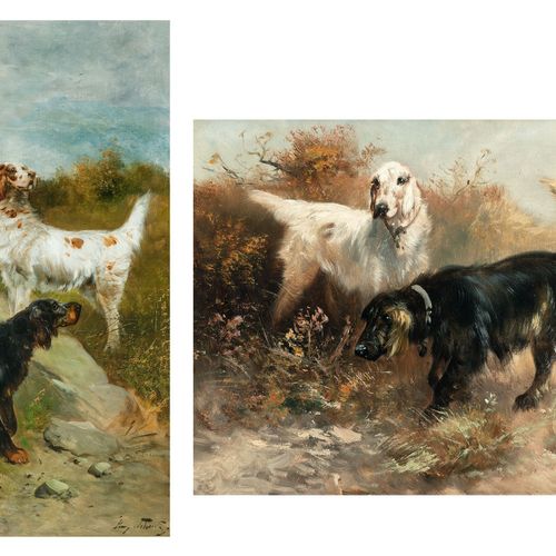 Henry Schouten,1857 - 1927 Chiens de chasse à la mer

Lot de 2 huiles sur toile
&hellip;