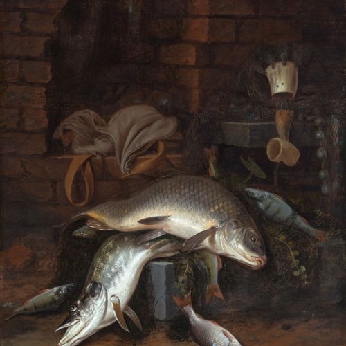 Jakob Gillig,1636 - 1708 Nature morte aux poissons (1681)

Huile sur toile

Sig.&hellip;