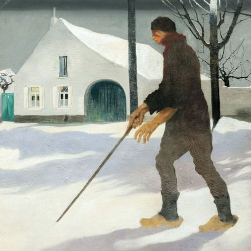 Maurice Langaskens, 1884-1946 L'aveugle en hiver
Huile sur toile
Sig.
66 x 91 cm&hellip;