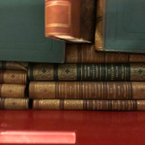 Null Caisse de livres, reliures XIXème siècle