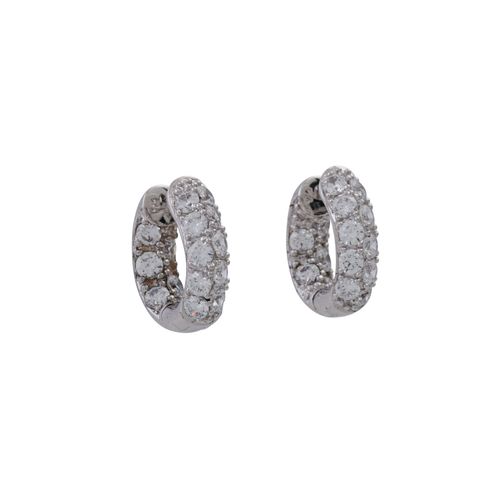 Schmuckkonvolut 10-teilig, 10件经销商拍品，银质，77克，包括3个63号戒指，3对耳环，1个20厘米的手镯和3条47,55,60厘米&hellip;