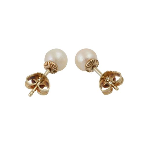 Konvolut Perlenschmuck 2-teilig, Lot de collier et boucles d'oreilles avec perle&hellip;