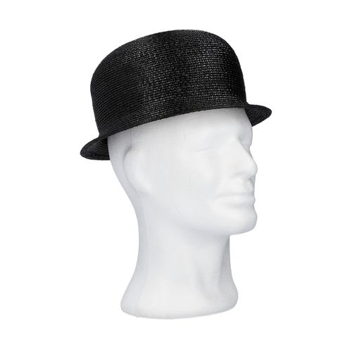 CHANEL VINTAGE hat CLOCHE, size 58. Black model made o…
