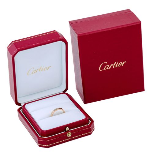 CARTIER Trauring "Trinity", 卡地亚结婚戒指 "三位一体"，艺术。编号CRB4052252，PP（2014）：1150欧元，18K红、&hellip;