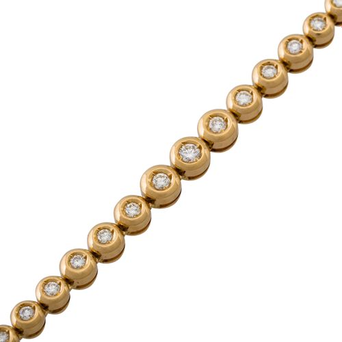 Armband mit Brillanten von zus. Ca. 1,5 ct Bracelet avec des diamants taille bri&hellip;