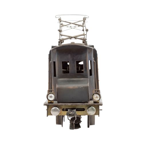 Wohl MÄRKLIN E-Lok aus Kupfer, Spur 0, 1930er/40er Jahre, probablement locomotiv&hellip;