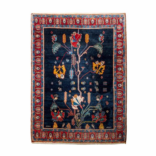 Orientteppich. 20. Jh., 153x107 cm. Oriental carpet. Persia, 153x107 cm.Dark blu&hellip;