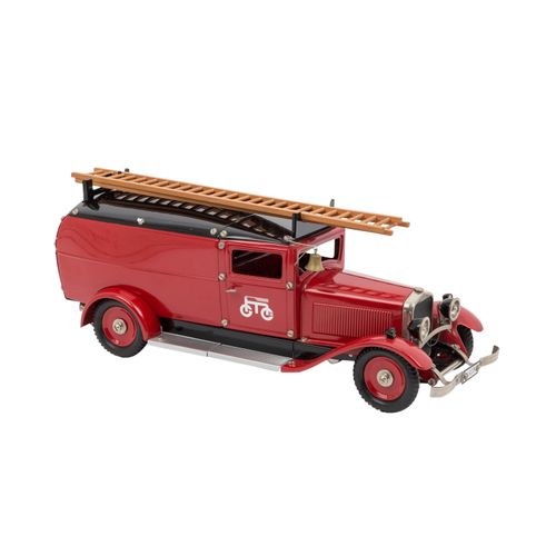 MÄRKLIN Feuerwehr LKW mit Anhänger 19035 Camion de pompiers MÄRKLIN avec remorqu&hellip;