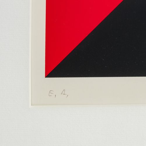 STANKOWSKI, ANTON (1906-1998), "Komposition mit Streifen in Rot, Gelb, Blau, Gra&hellip;