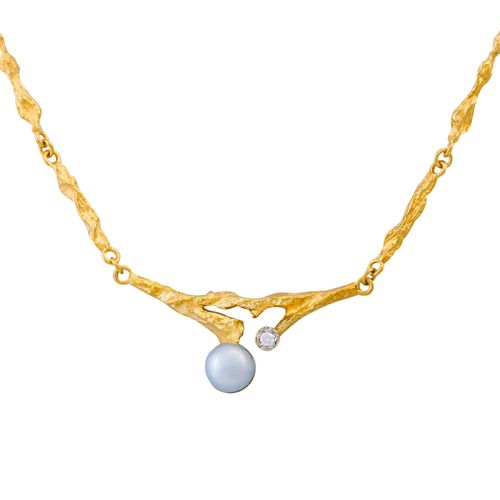 LAPPONIA Collier mit Achtkantdiamant 0,02 ct LAPPONIA项链，单切钻石约0.02克拉（标记），颜色和清晰度良好&hellip;