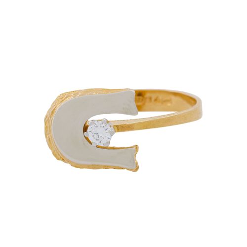 LAPPONIA Ring mit Brillant von 0,1 ct, Anello LAPPONIA con diamante taglio brill&hellip;